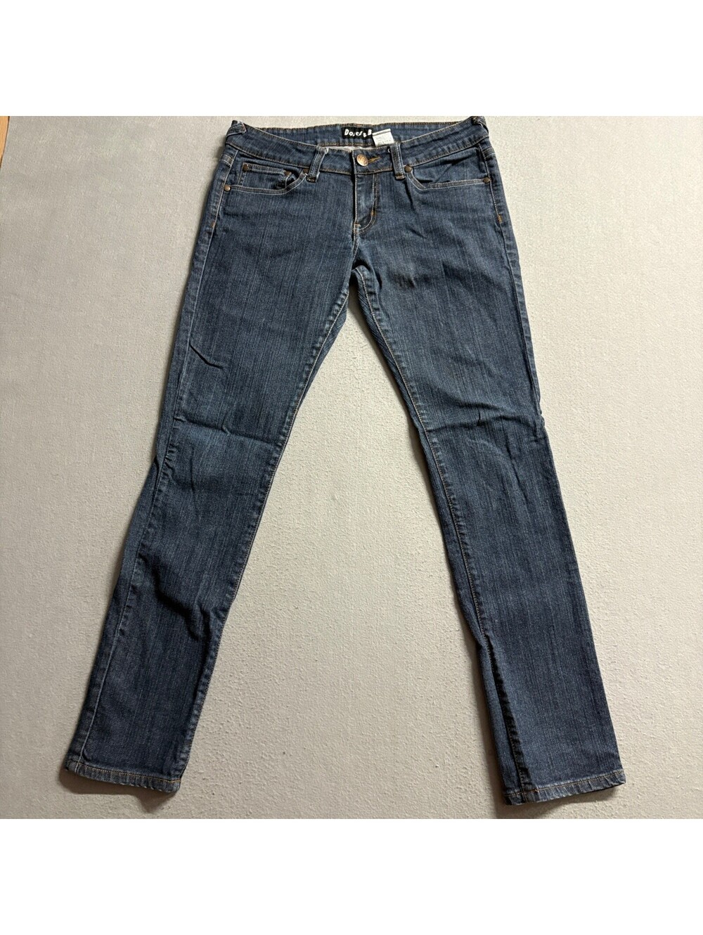 Dolce & B Jeans Womens Size 13/14 Blue Denim Low Rise Skinny Stretch Ramie Blend